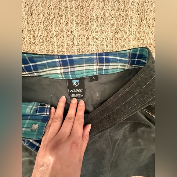 #24 Women's Kuhl corduroys charcoal gray mini skirt in Size 8. - Picture 5 of 7